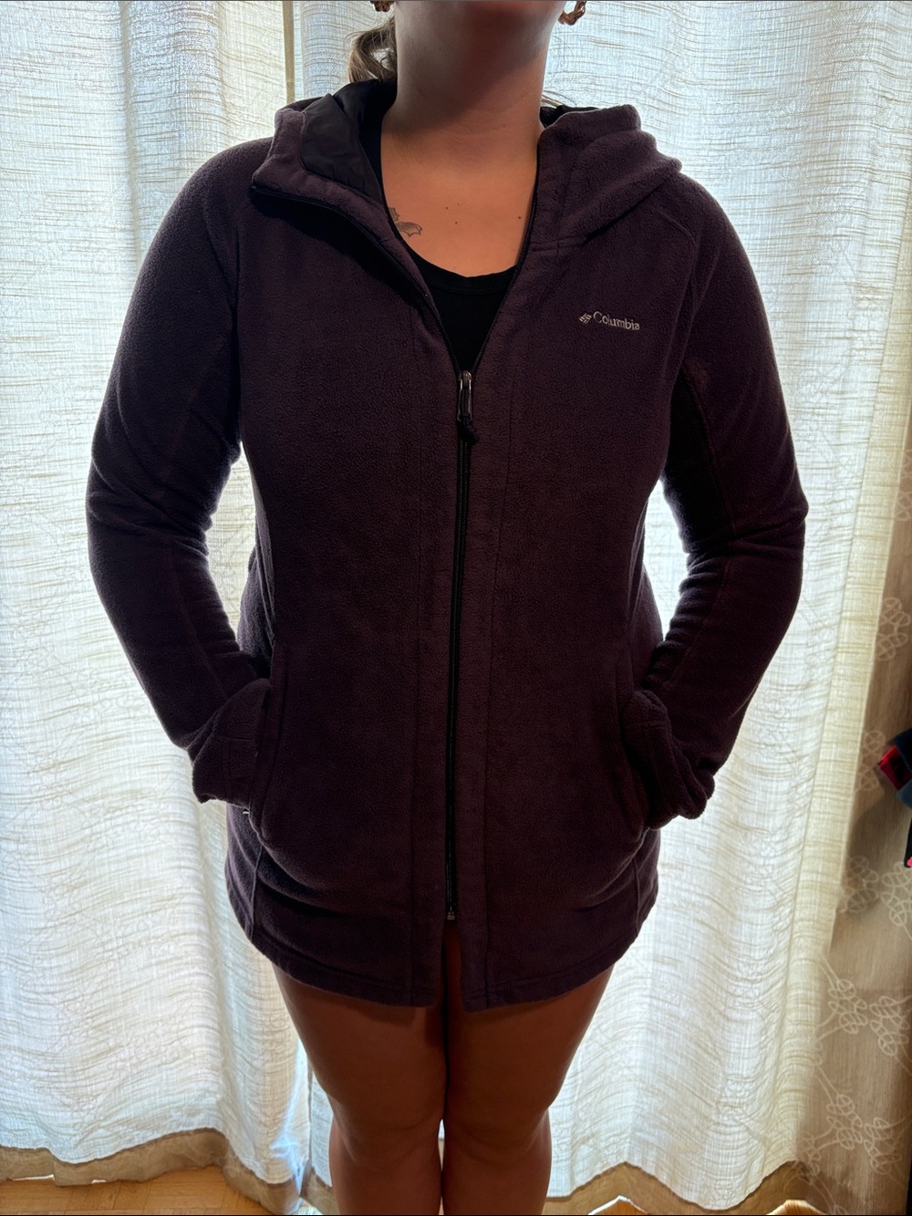 Columbia Women's Plum Full-Zip Hooded Fleece Jacket